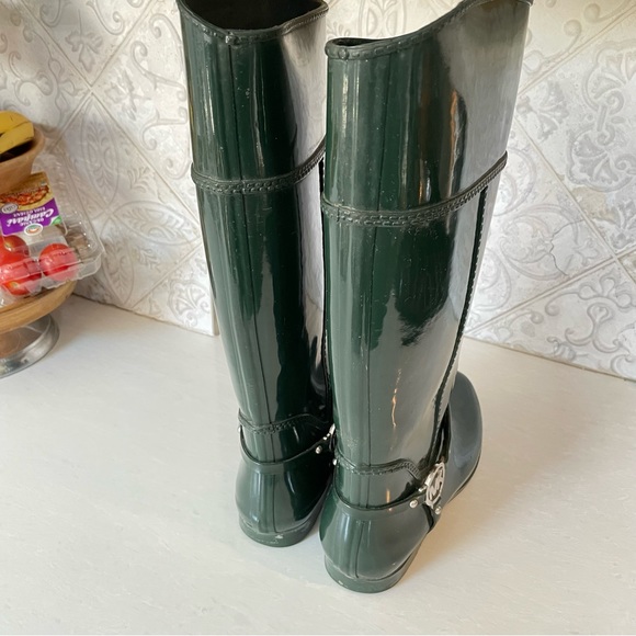 Michale Kors - Green Rain boots- 10 - Picture 11 of 15